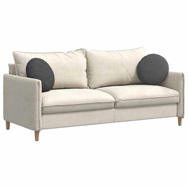 Grote foto vidaxl zitkussens 2 pcs donkergrijs 40 cm katoen stof huis en inrichting woningdecoratie