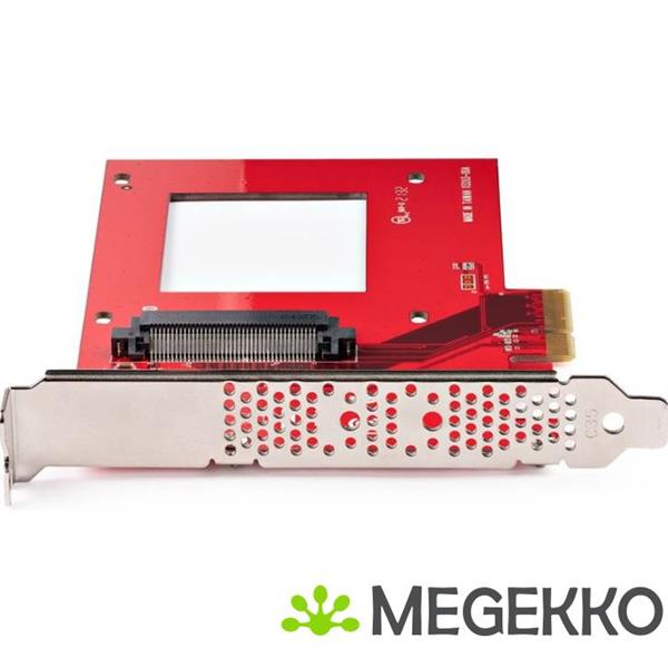 Grote foto startech.com u.3 naar pcie adapter kaart pcie 4.0 x4 adapter voor 2.5 u.3 nvme ssds sff ta 1001 p computers en software harde schijven