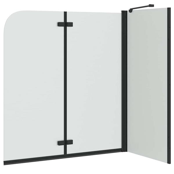 Grote foto vidaxl douche omhulsel zwart 120 x 68 x 130 cm esg glas en aluminium doe het zelf en verbouw sanitair