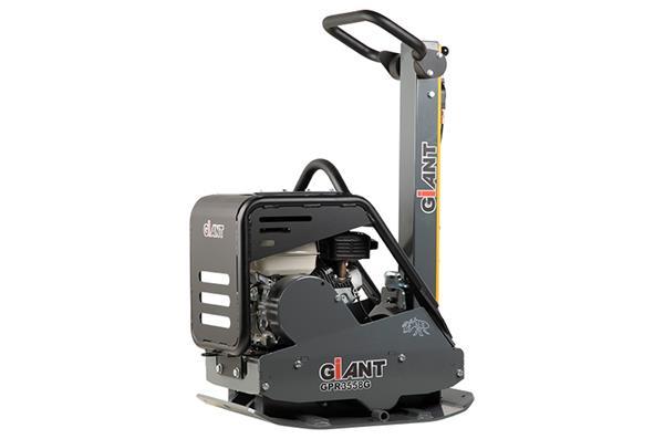 Grote foto giant gpr3558g trilplaat schakelbaar 3500kg 60 cm breed benzine of diesel met wielstel doe het zelf en verbouw overige doe het zelf en verbouw