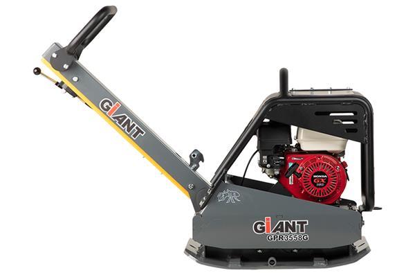 Grote foto giant gpr3558g trilplaat schakelbaar 3500kg 60 cm breed benzine of diesel met wielstel doe het zelf en verbouw overige doe het zelf en verbouw