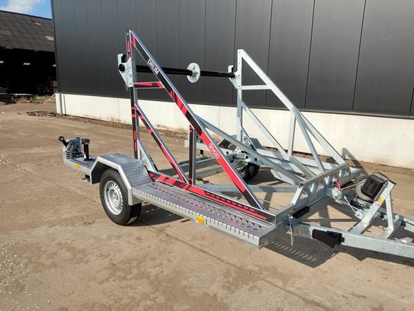 Grote foto haspelwagen ta no kantelbaar enkelasser doe het zelf en verbouw trailers