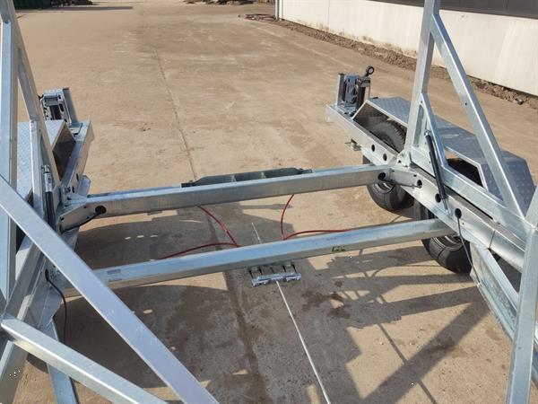 Grote foto haspelwagen ta no kantelbaar tandemasser 2 assen 2700kg 3500kg doe het zelf en verbouw trailers