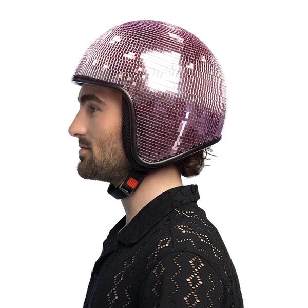 Grote foto disco 70s helm roze verzamelen overige verzamelingen