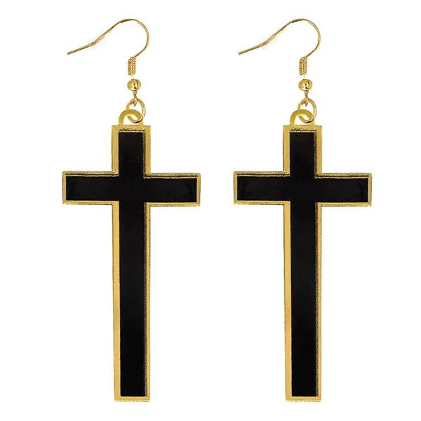 Grote foto non oorbellen zwart goud verzamelen overige verzamelingen