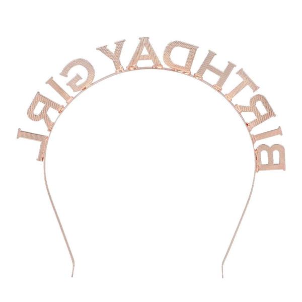 Grote foto birthday girl haarband zilver verzamelen overige verzamelingen