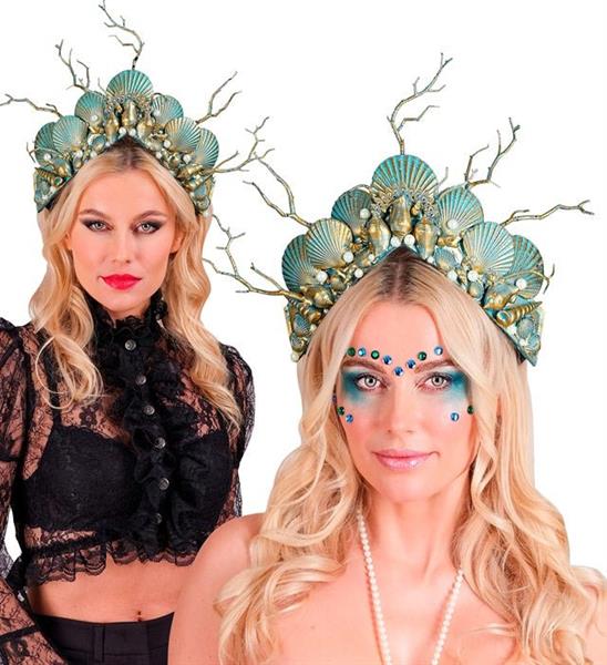 Grote foto zeemeermin haarband blauw goud verzamelen overige verzamelingen