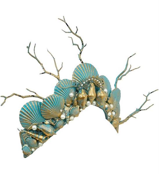 Grote foto zeemeermin haarband blauw goud verzamelen overige verzamelingen