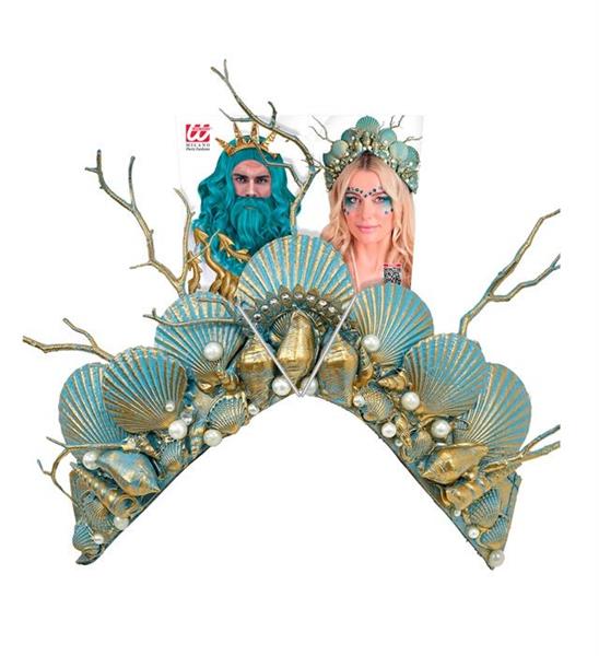 Grote foto zeemeermin haarband blauw goud verzamelen overige verzamelingen