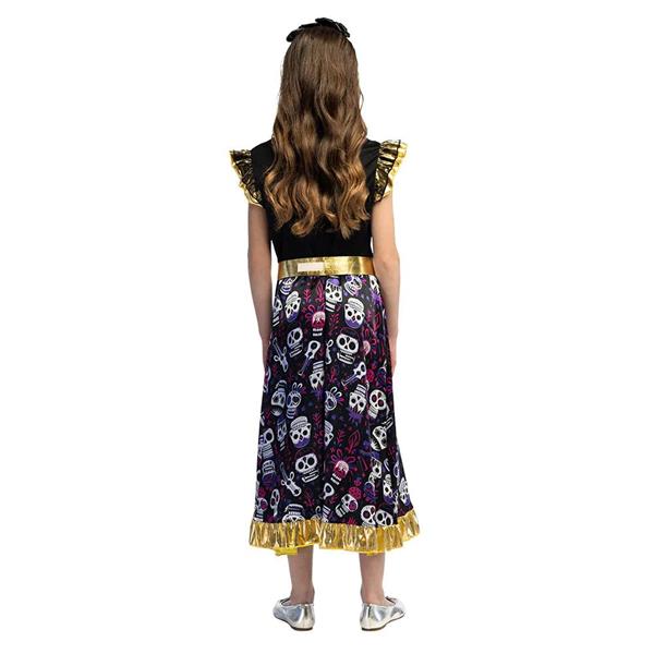 Grote foto dia de los muertos jurk meisje ruffel mouwen verzamelen overige verzamelingen