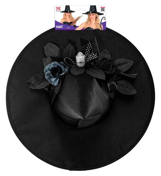 Grote foto zwarte heksenhoed met schedel verzamelen overige verzamelingen