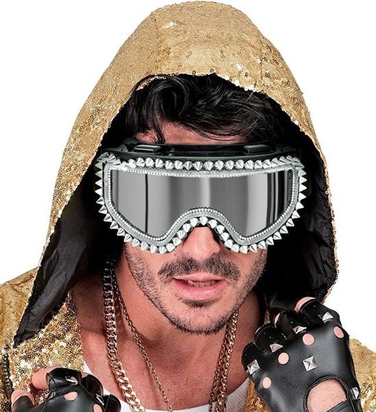 Grote foto neon 80s skibril zilver verzamelen overige verzamelingen