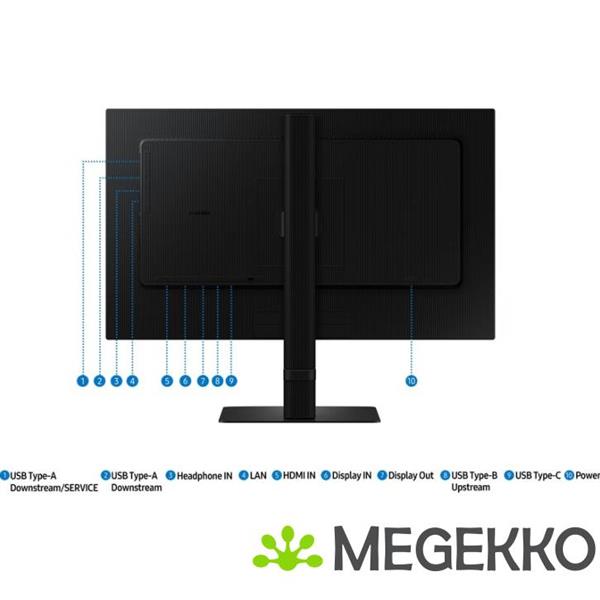 Grote foto samsung viewfinity s6 ls24d600uauxen 24 quad hd 100hz usb c 90w ips monitor computers en software overige computers en software