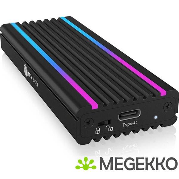 Grote foto icy box ib 1824ml c31 m.2 sdd behuizing zwart computers en software behuizingen en kasten
