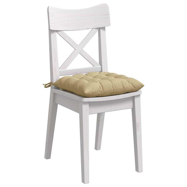 Grote foto vidaxl zitkussens 4 pcs grijs groen 40 x 40 x 6 cm katoen stof huis en inrichting woningdecoratie