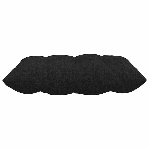 Grote foto vidaxl zitkussens 2 pcs zwart 40 x 40 x 6 cm stof huis en inrichting woningdecoratie