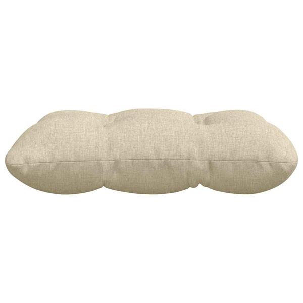 Grote foto vidaxl zitkussens 4 pcs cr me 40 x 40 x 12 cm stof huis en inrichting woningdecoratie