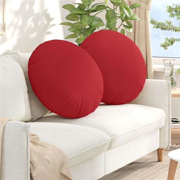 Grote foto vidaxl zitkussens 2 pcs rood 80 x 29 cm stof huis en inrichting woningdecoratie