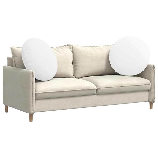 Grote foto vidaxl zitkussens 2 pcs wit 80 x 29 cm stof huis en inrichting woningdecoratie