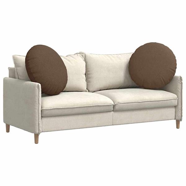 Grote foto vidaxl zitkussens 2 pcs bruin 60 x 21 cm stof huis en inrichting woningdecoratie