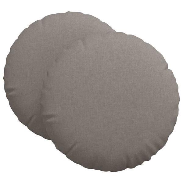 Grote foto vidaxl zitkussens 2 pcs taupe 60 x 21 cm stof huis en inrichting woningdecoratie