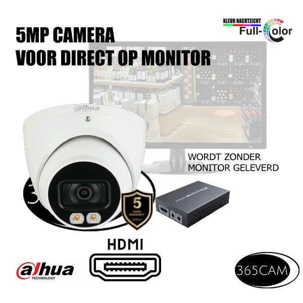 Grote foto bewakingscamera op monitor set audio tv en foto videobewakingsapparatuur