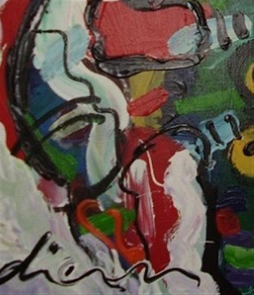 Grote foto peter diem cow with antiek en kunst modern