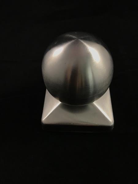 Grote foto paal cover rvs met bol 9 1 cm x 9 1 cm tuin en terras tuindecoratie