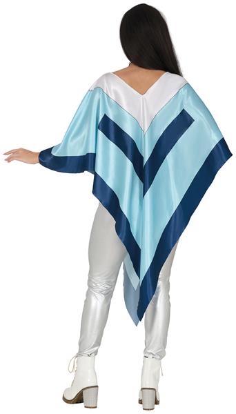 Grote foto disco 70s poncho blauw dames verzamelen overige verzamelingen
