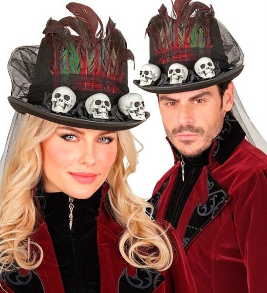 Grote foto halloween hoed hoog met schedels verzamelen overige verzamelingen