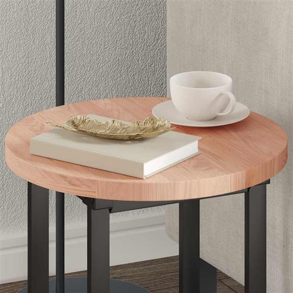 Grote foto vidaxl tafelblad lichtbruin 40 x 2.5 cm massief eikenhout antiek en kunst stoelen en banken