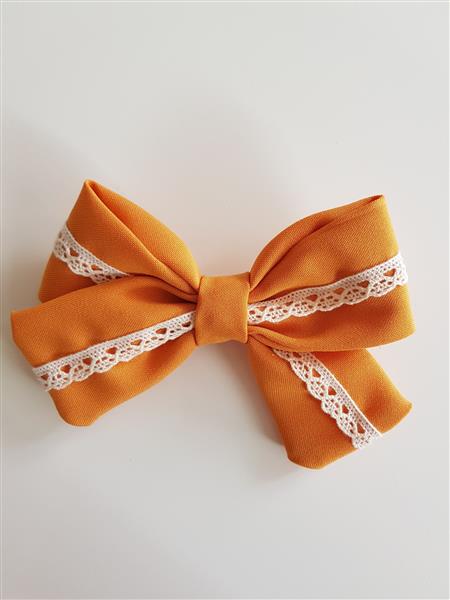 Grote foto haarklem met grote strik mosterd kinderen en baby overige