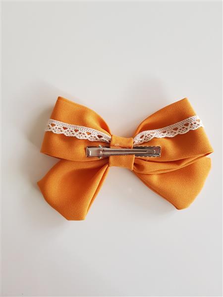 Grote foto haarklem met grote strik mosterd kinderen en baby overige