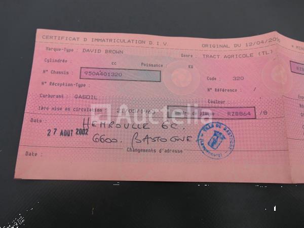 Grote foto david brown 950 landbouwtractor met voorlader vin 950a401320 agrarisch tractoren