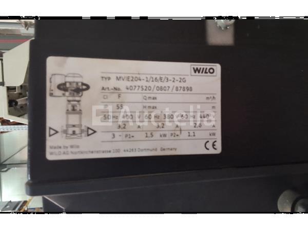 Grote foto wilo drukverhoging twin turbo 16 bar cor 2mvie204 2g vr eb nr. 15 35 doe het zelf en verbouw ijzerwaren en bevestigingsmiddelen