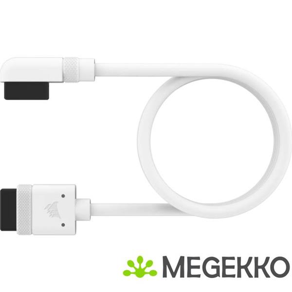 Grote foto corsair icue link cable 1x 600mm with straight slim 90 connectors wit computers en software overige computers en software