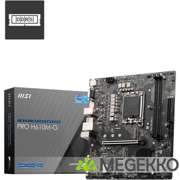 Grote foto msi pro h610m g computers en software moederborden