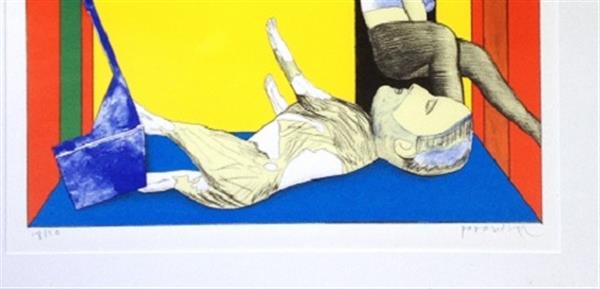 Grote foto pat andrea uitdaging antiek en kunst litho en zeefdrukken