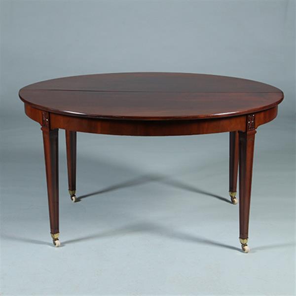 Grote foto coulissetafel met een inleg blad maar geschikt voor meedere inlegbladen no.991910 antiek en kunst stoelen en banken