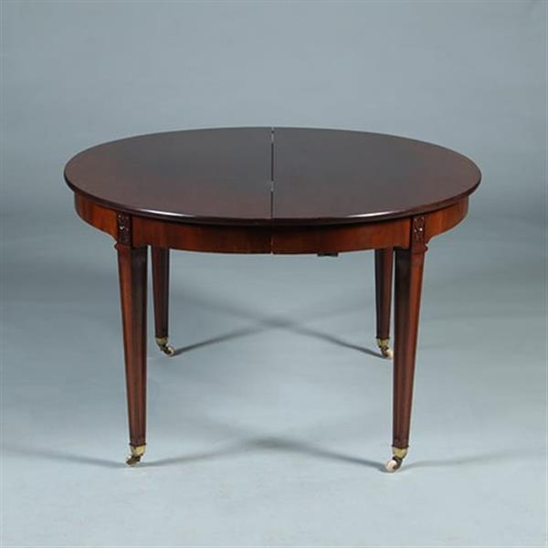 Grote foto coulissetafel met een inleg blad maar geschikt voor meedere inlegbladen no.991910 antiek en kunst stoelen en banken