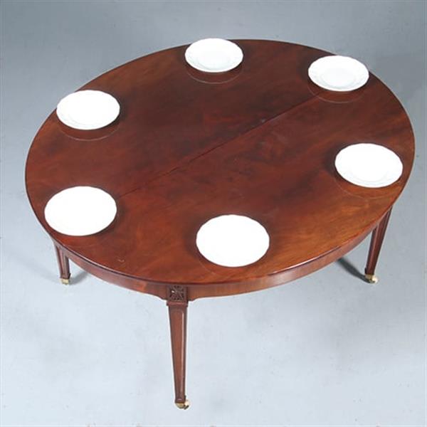 Grote foto coulissetafel met een inleg blad maar geschikt voor meedere inlegbladen no.991910 antiek en kunst stoelen en banken