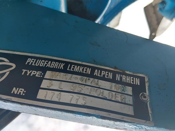 Grote foto lemken vari opal 100 3 schaar ploeg agrarisch ploegen