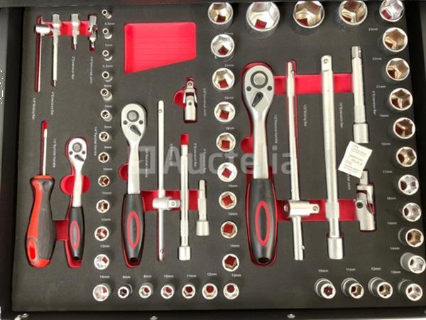 Grote foto gereedschapswagen everforce 158 delig doe het zelf en verbouw hefwerktuigen