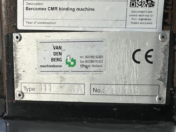 Grote foto bercomex crm bindmachine op bindkar agrarisch tuinbouw