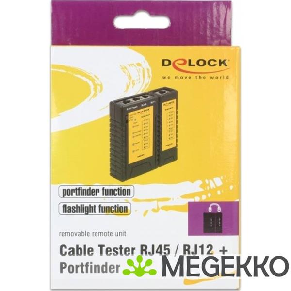 Grote foto delock 86407 kabeltester rj45 rj12 portfinder computers en software overige computers en software