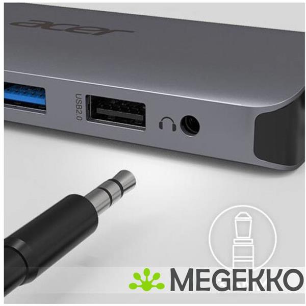 Grote foto acer hp.dscab.009 usb 3.2 gen 1 type c docking station computers en software overige computers en software