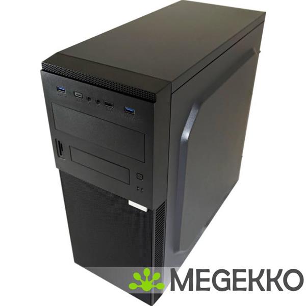 Grote foto lc power lc 7041b on computerbehuizing midi tower zwart computers en software behuizingen en kasten