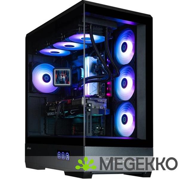 Grote foto zalman p50 ds black midi tower zwart computers en software behuizingen en kasten