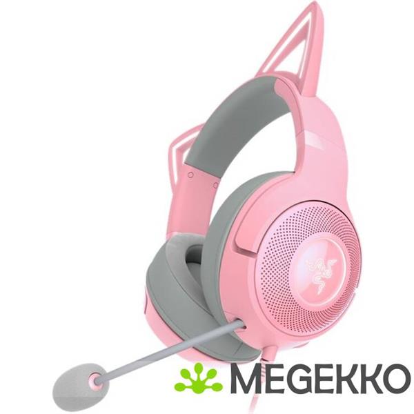Grote foto razer kraken kitty v2 bedraad roze audio tv en foto koptelefoons