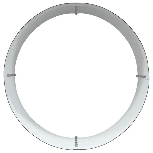 Grote foto vidaxl verhoogde plantenbak bruin 80 x 80 x 44 cm staal tuin en terras overige tuin en terras